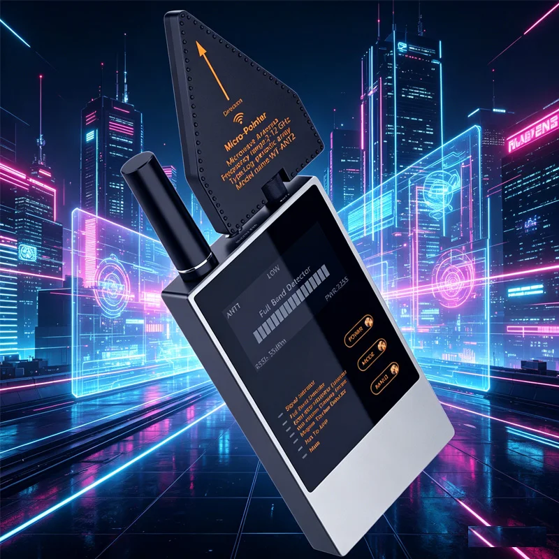 

AI-Powered Counter-Surveillance Detector Hidden Camera GPS Tracker Eavesdropping Bug Magnetic Locator Finder for Home Business