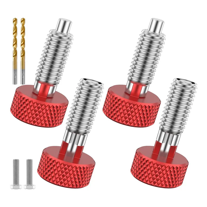 

8PCS Handle Quick Release Pins Kit, Knurled Handle Stainless Steel Lock M6 Quick Release Pins for Rolling Toolbox