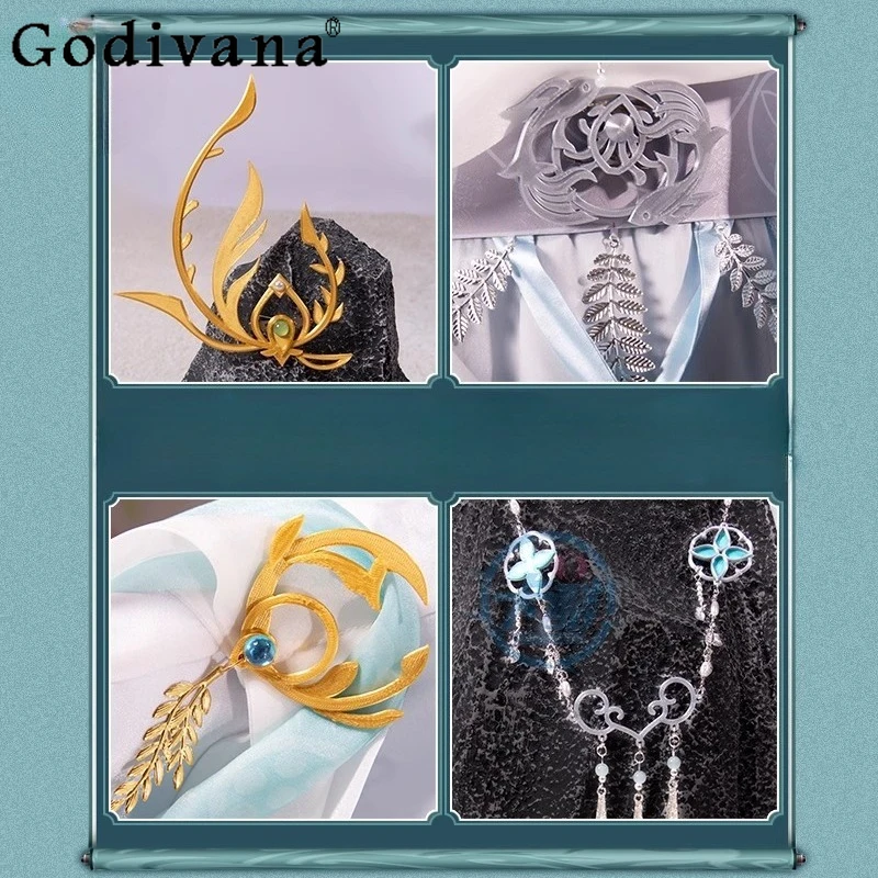 Yuan Carnevale Costume Cosplay Donna Copricapo bianco Accessori Cos Party Outfit Abbigliamento da strada femminile Abiti da festival