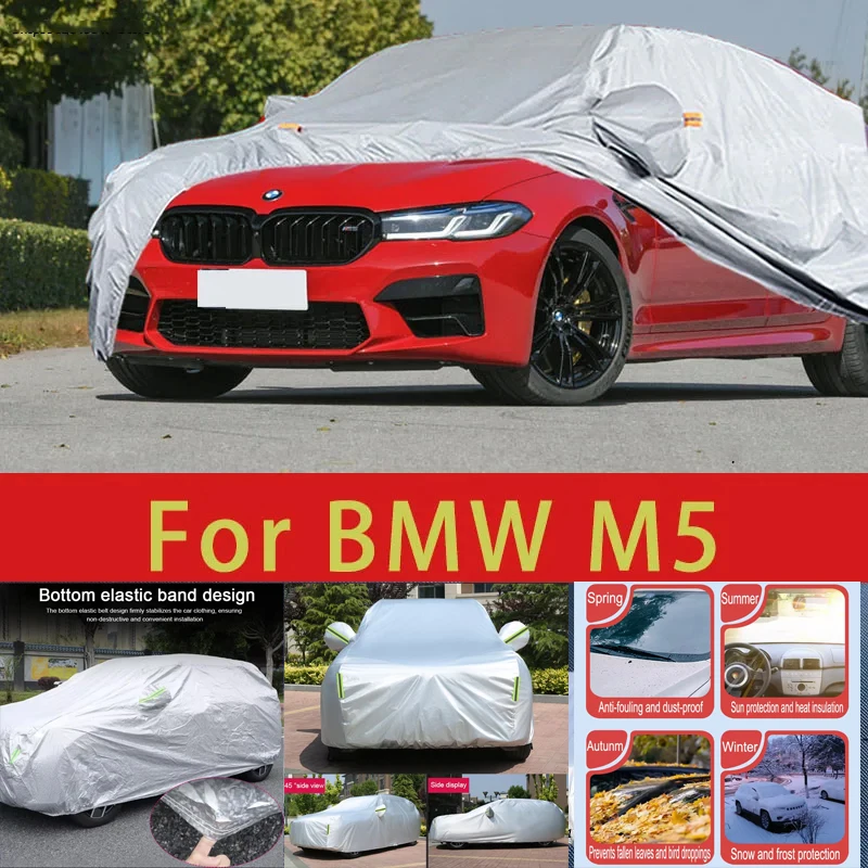

For BMW M5 Outdoor Protection Full Car Covers Snow Cover Sunshade Waterproof Dustproof Exterior Car accessories