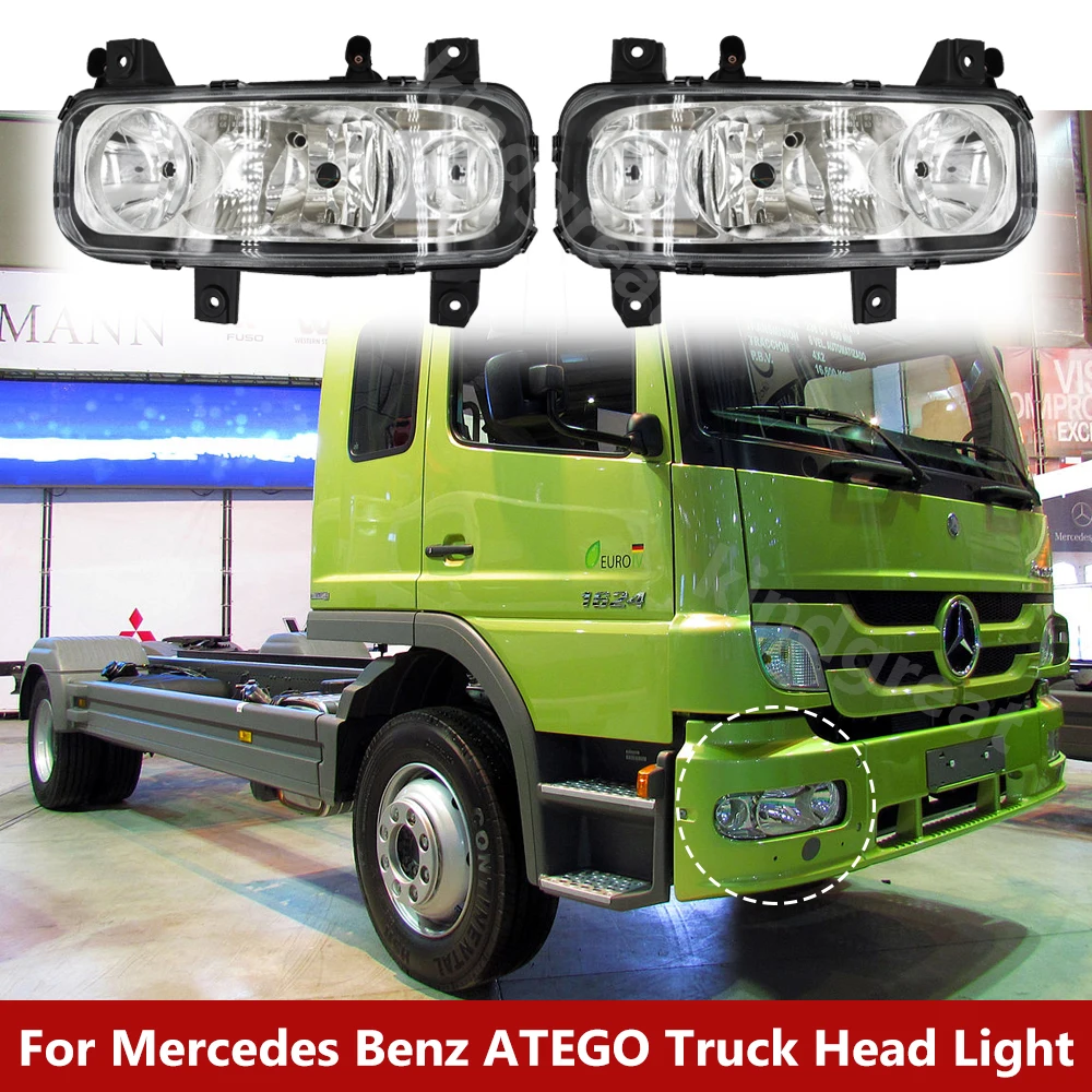 1PCS Truck Head Light body parts 9738200661 9738200561 For Mercedes Benz ATEGO Truck