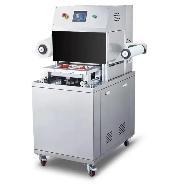 Modified Atmosphere Packaging Machine for Product Processing Line Fresh Food MAP Sealer for Meat Fruit Custom
