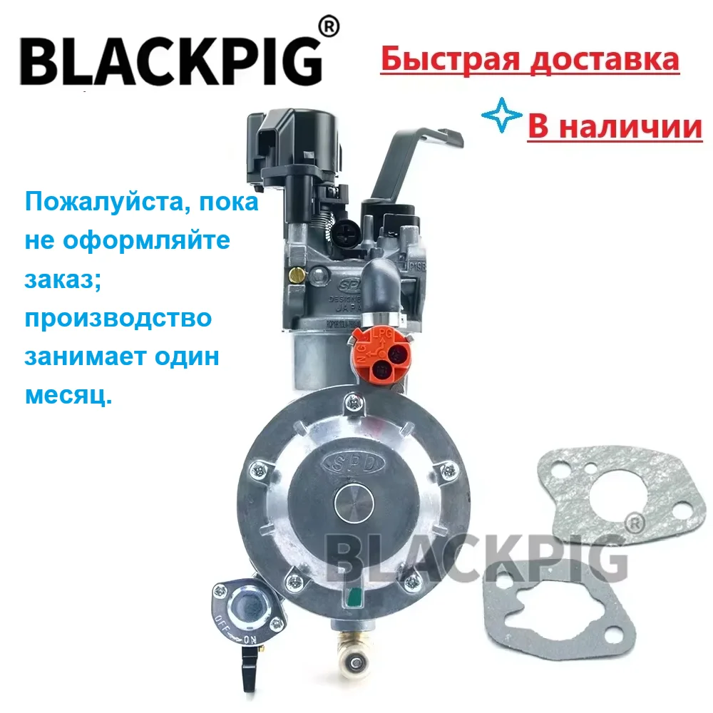P19B-LPG 168F 170F LPG Carburetor Frequency Conversion Generator Dual Fuel Conversion Kit For Gasolina Generator Parts 6.5HP