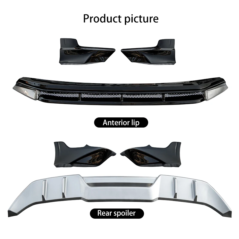 3-segment Sports Front lip/Rear diffuser For BYD Tang EV/DMP 2022-2023 Bumper lip Spoiler Body kit anti-scratch Tang Accessories