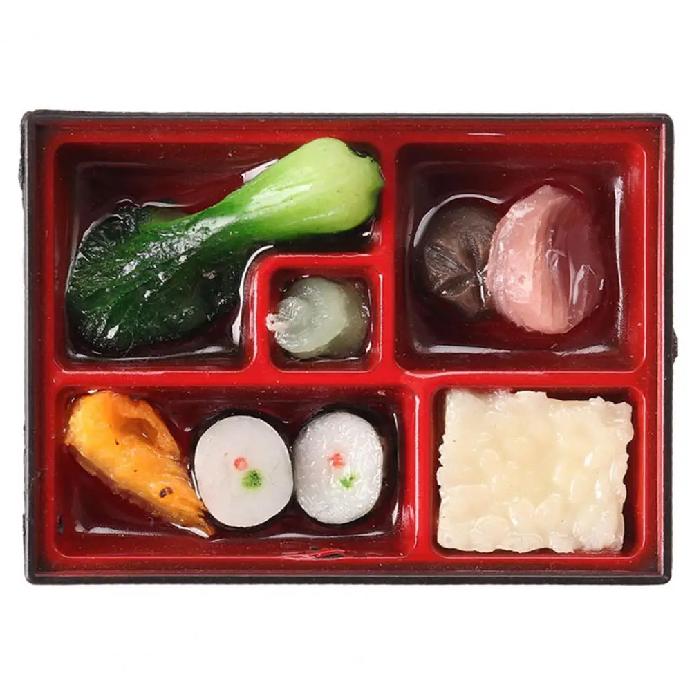 Mini Sushi Lunch Box Fadeless DIY Craft Food Kitchen Accessories Miniature Lunch Box Toy for Children