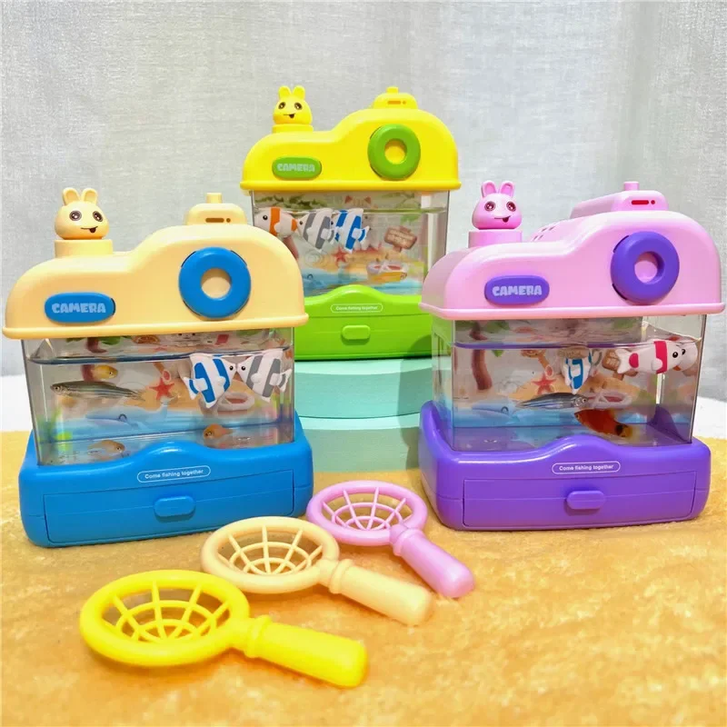 Neue Simulation Elektrische Fische Tank Spielzeug Interessante Kinder lampe licht Aquarium Angeln Spielen Spielzeug Interaktive Spiel Kinder Geschenk