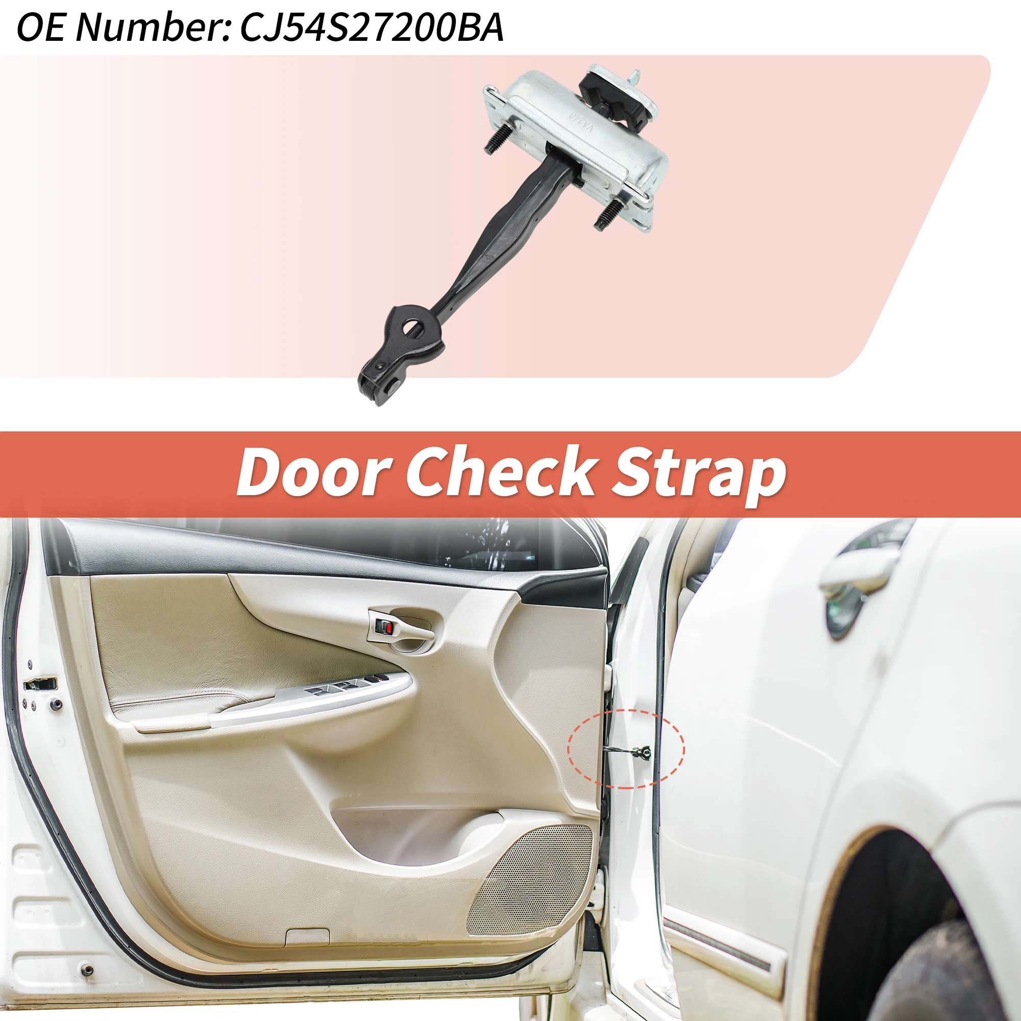 

Ограничитель открывания задней левой/задней правой двери UXCELL No.CJ54S27200BA для Ford Kuga 2013, 1 шт.