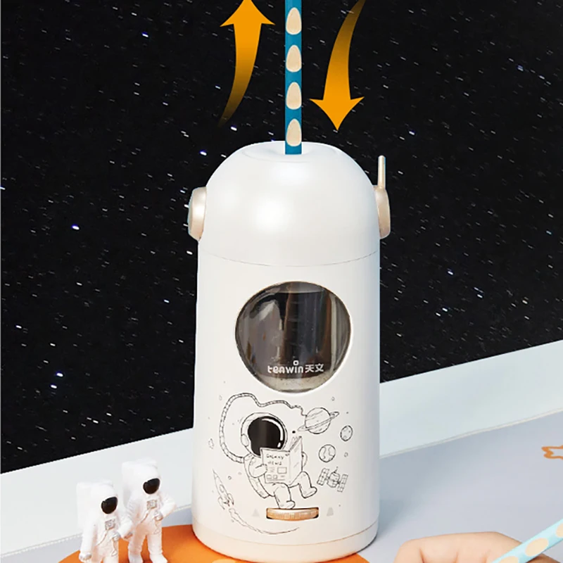 Imagem -02 - Tenwin-apontador de Lápis Automático para Estudantes A10 Max Pencil Sharpener Tipo-c Astronaut Cartoon School Electric Sharpener Lápis