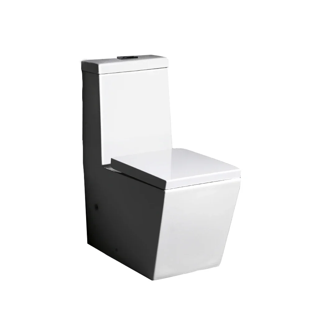 

z for Modern Floor Mounted Ceramic Washdown Water Closet WC Square One Piece Commode Toilet