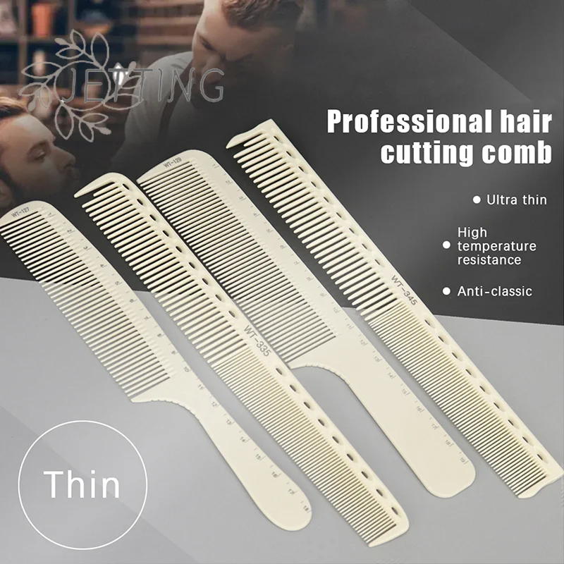 (SMTGDP11)1Pc Barber Comb Plastic Scale Laser Ruler Hair Comb Professional Hairdressing Comb Brush Salon Hair Cutting Styling