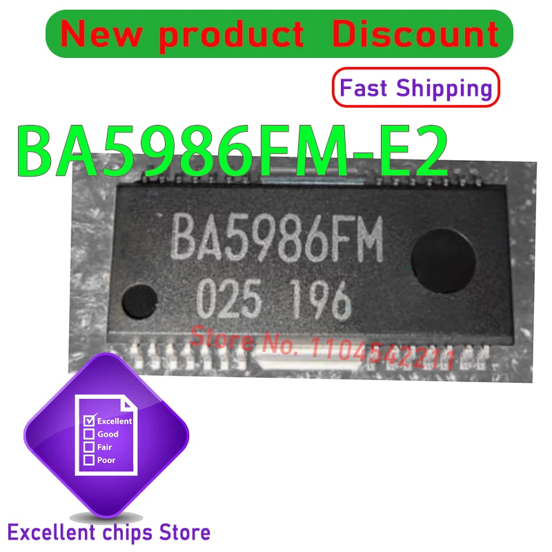 (10-50 قطعة) 100% جديد BA5986FM-E2 BA5986FM SMD HSOP28 شرائح