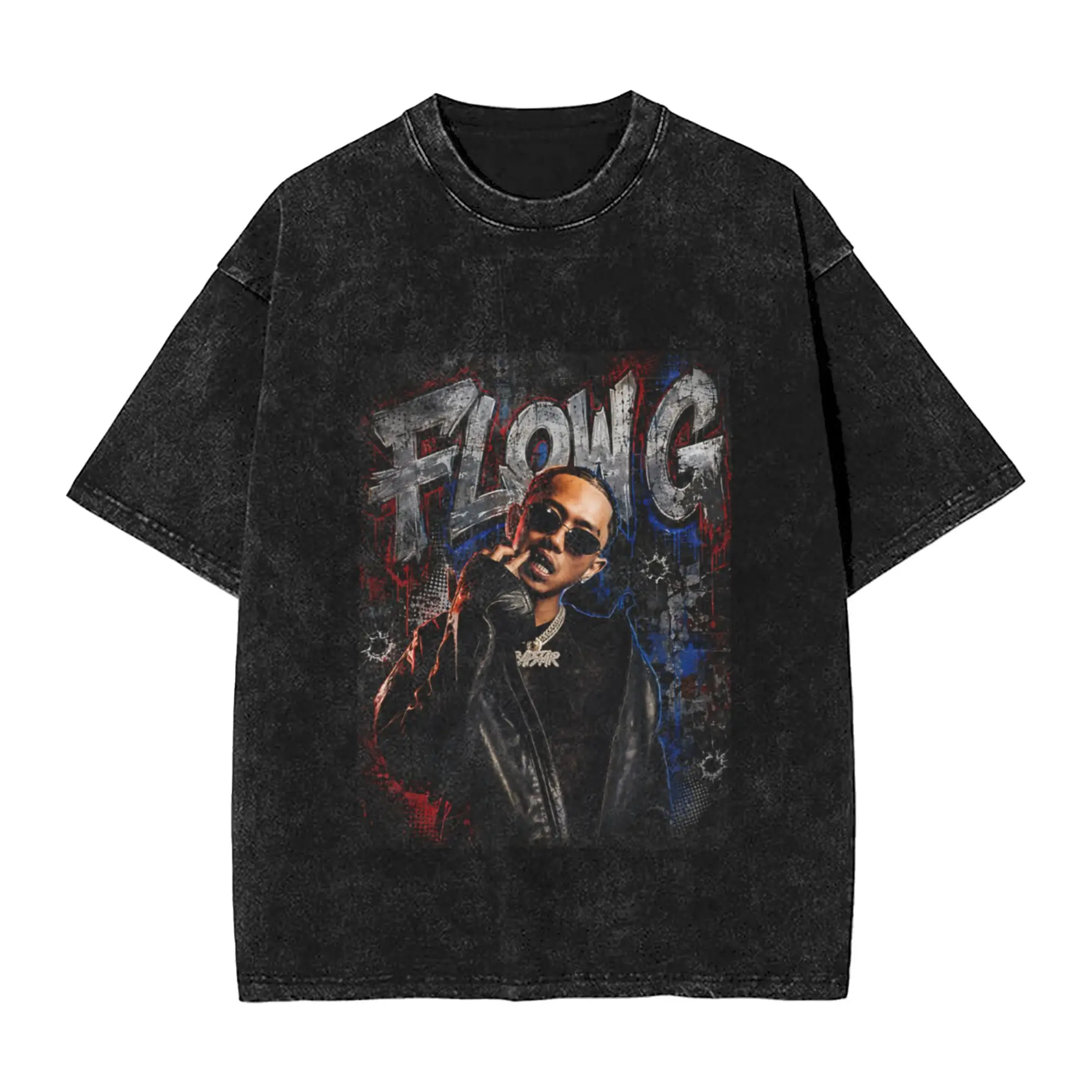 Pinoy Hip Hop Artist - Flow G Unique Stylish A Vintage Oversized Cotton Unisex T-Shirts