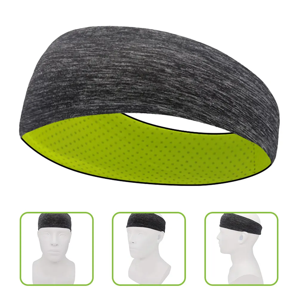 Elastic Sports Headband Woman Double Layer Breathable Sweatband Yoga Running Workout Fitness Absorbing Hair Bands