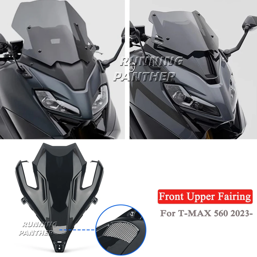 

New For Yamaha T-Max 560 Tmax 560 T-MAX560 TMAX560 2023 2024 Motorcycle Front Upper Fairing Nose Cover Cowl Panel Wind Deflector