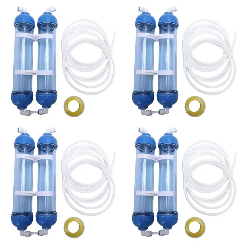 

A010 Water Filter 8Pcs T33 Cartridge Housing Diy T33 Shell Filter Bottle 4Pcs Fittings Water Purifier For Reverse Osmosis