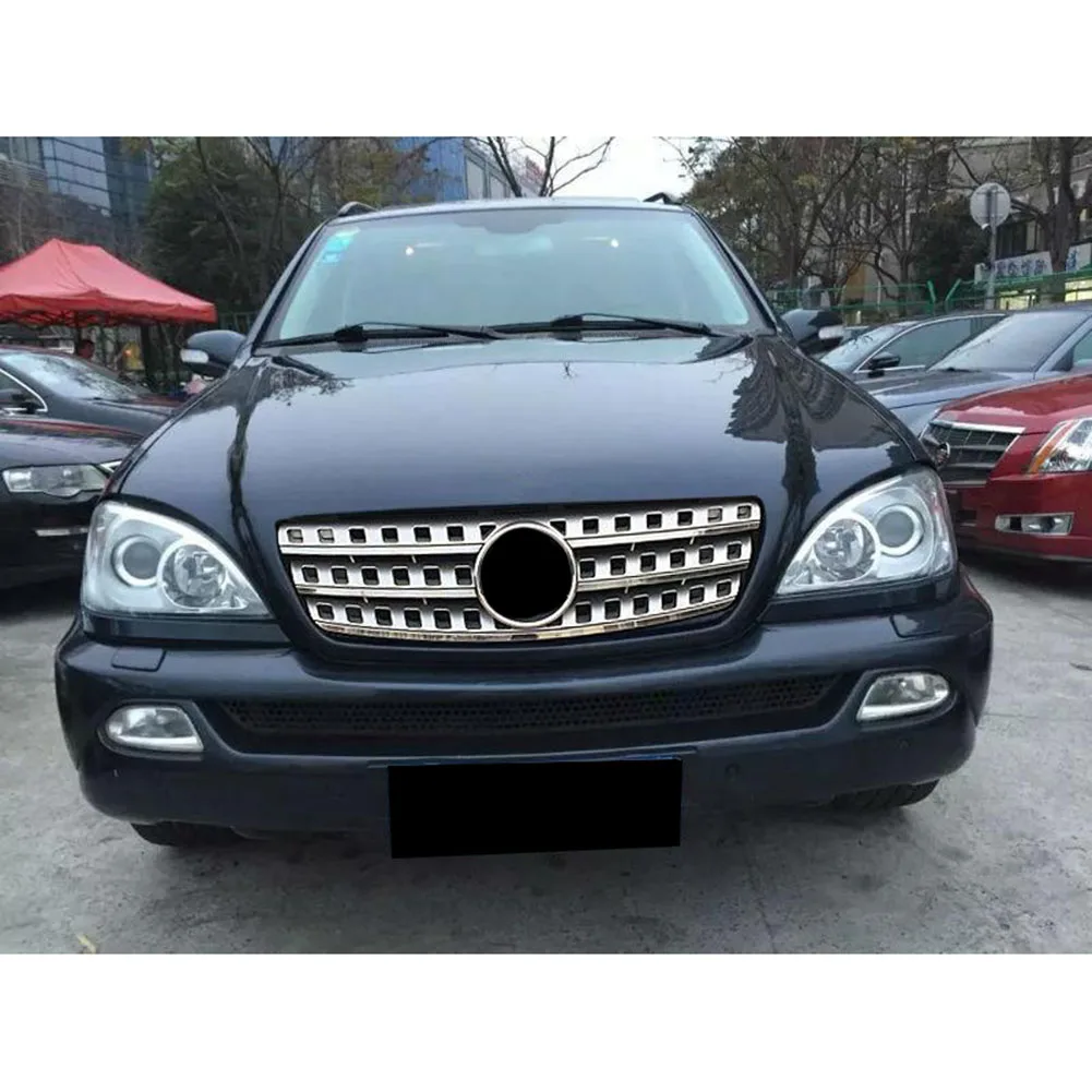 Car Fit For Mercedes Benz W163 ML350 ML500 ML400 ML320 1998 1999 2000 2001 2002 2003 2004 Front Grille Honeycomb Mesh