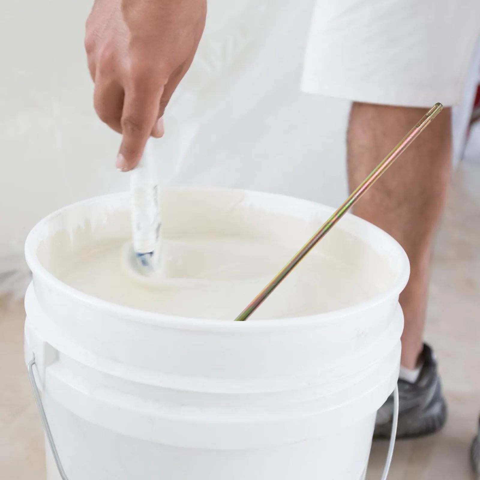 

Electric Mortar Mixer Rod Portable Concrete Mixer for Drill Sealant Grout Mud Mixing Paddle Electric Mixing Rod