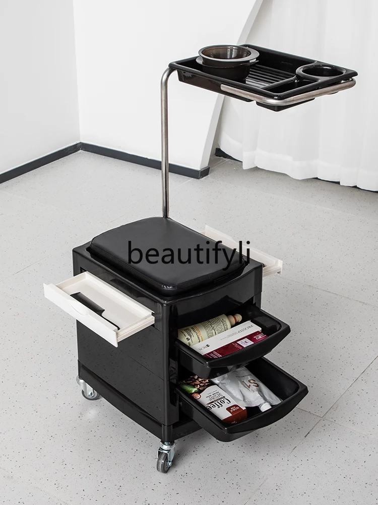 

Internet celebrity hair salon tool cabinet hair salon special stainless steel work cabinet haircut storage locker hair