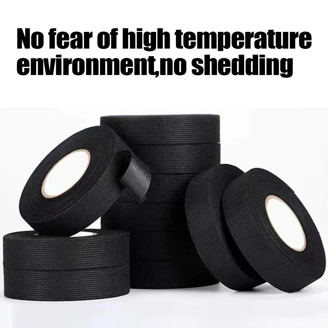 Electrical Insulating Tape Heat Resistant Harness Tape 15MM Car Cable Harness Wiring Loom Protection Waterproof TapeXXL