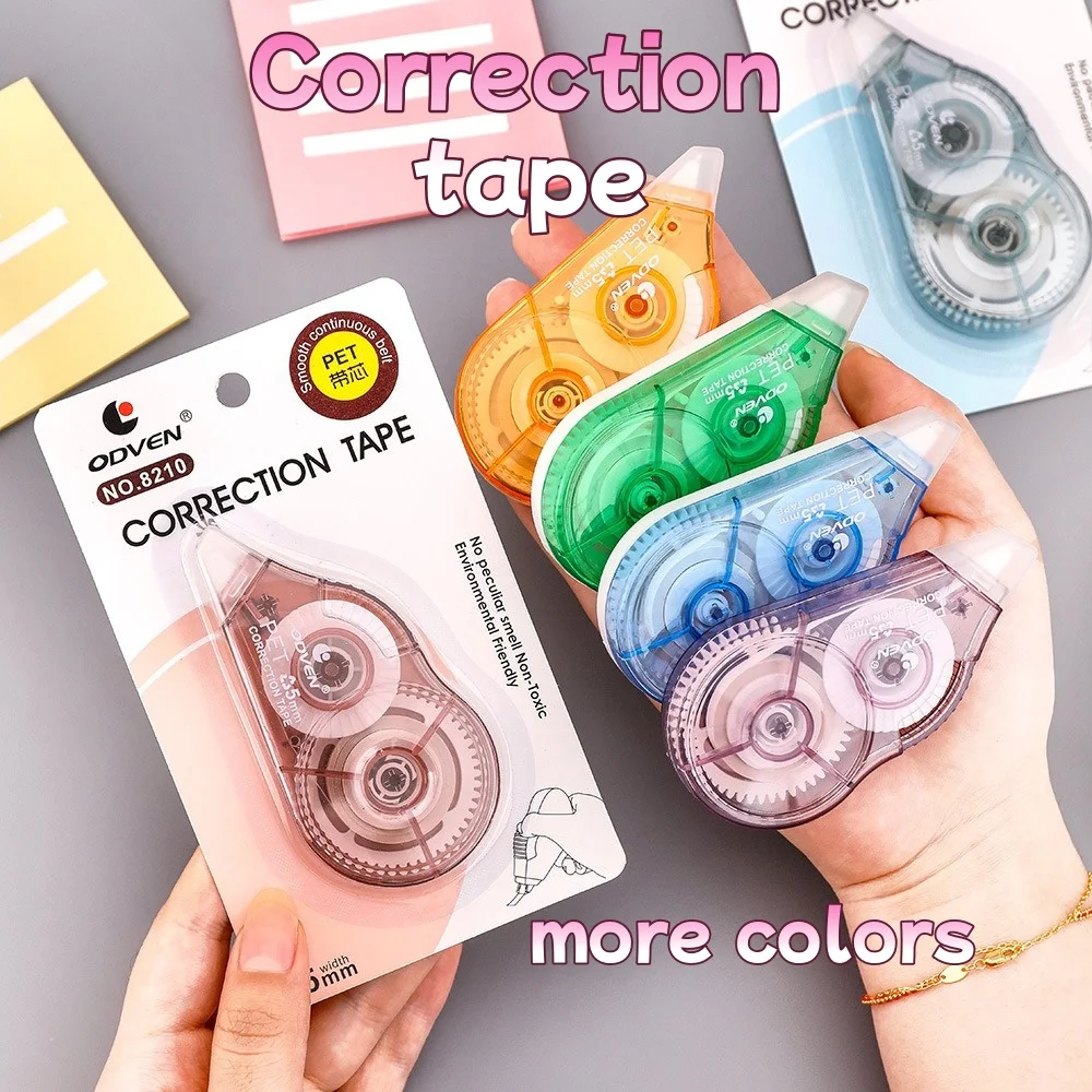 6M Clear Correction Tape for Students Transparent Refillable Tape Minimalist School Rewritable Study Correction Pen Tool