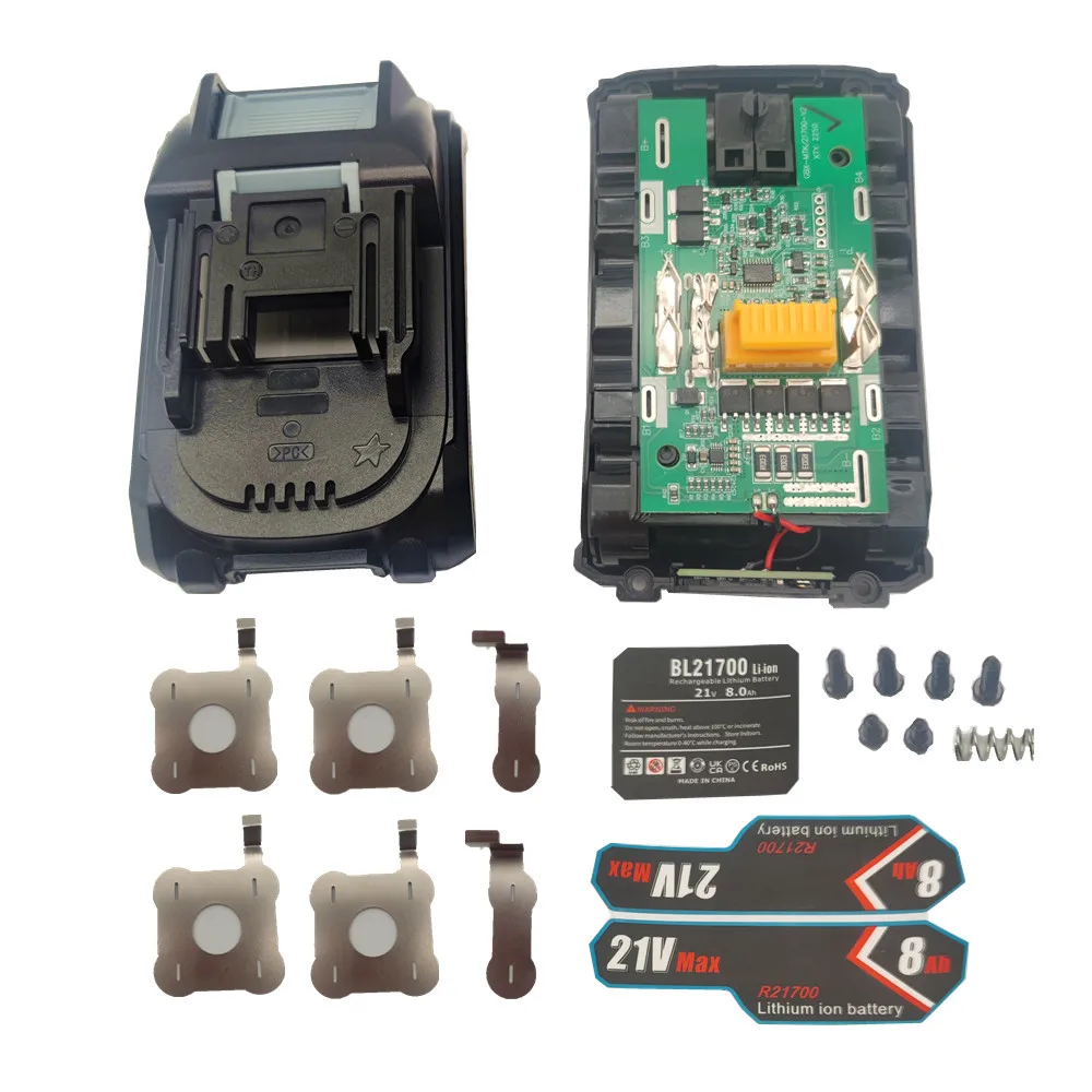 5S2P 10x21700 Holder Li-ion Battery Case PCB Charging Protection Circuit Board Shell Box For makita 18V 8.0Ah Housings