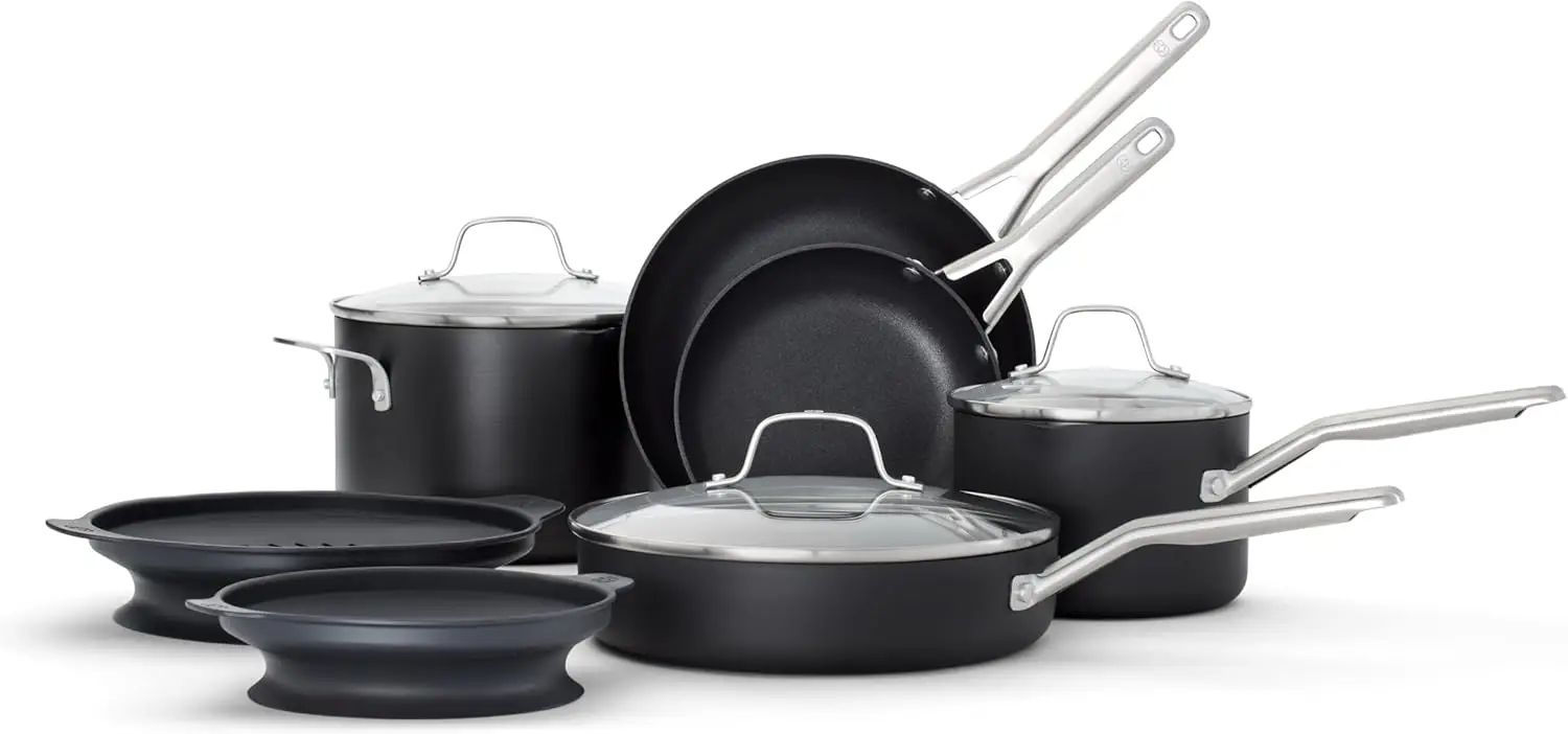 ® Hard-Anodized Nonstick 10-Piece Cookware Set