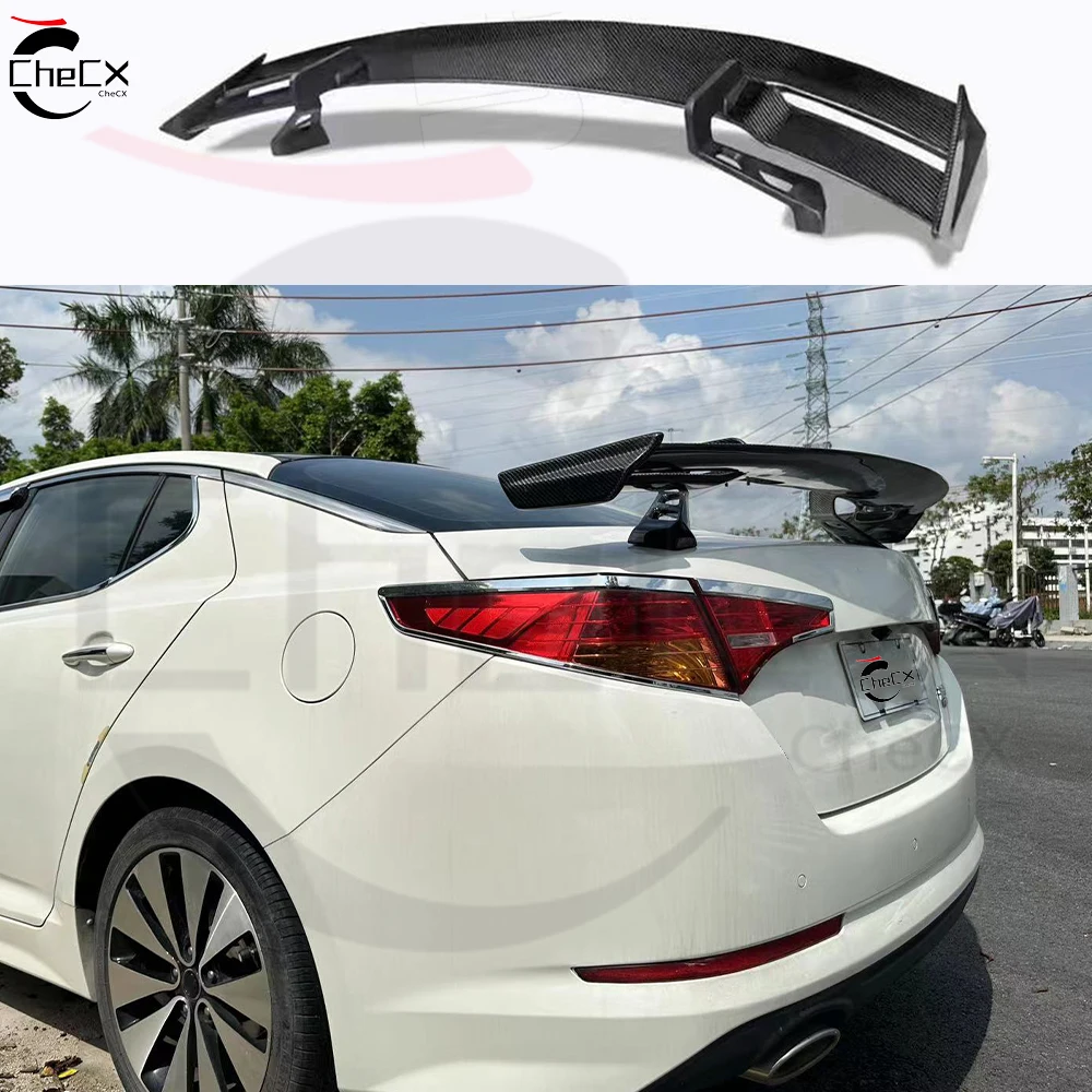 For 2011-2016 Kia K5 100% Real Carbon Fiber Highquality Rear Spoiler Trunk Lid Diffuser TTRS Styl