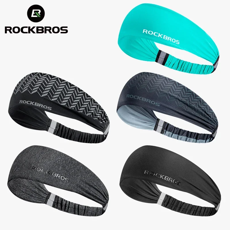 Rockbros Outdoor Sport Hoofdband Fitness Haarbanden Man Vrouw Wrap Brace Elastische Cycling Yoga Hardlopen Trainingszweetband