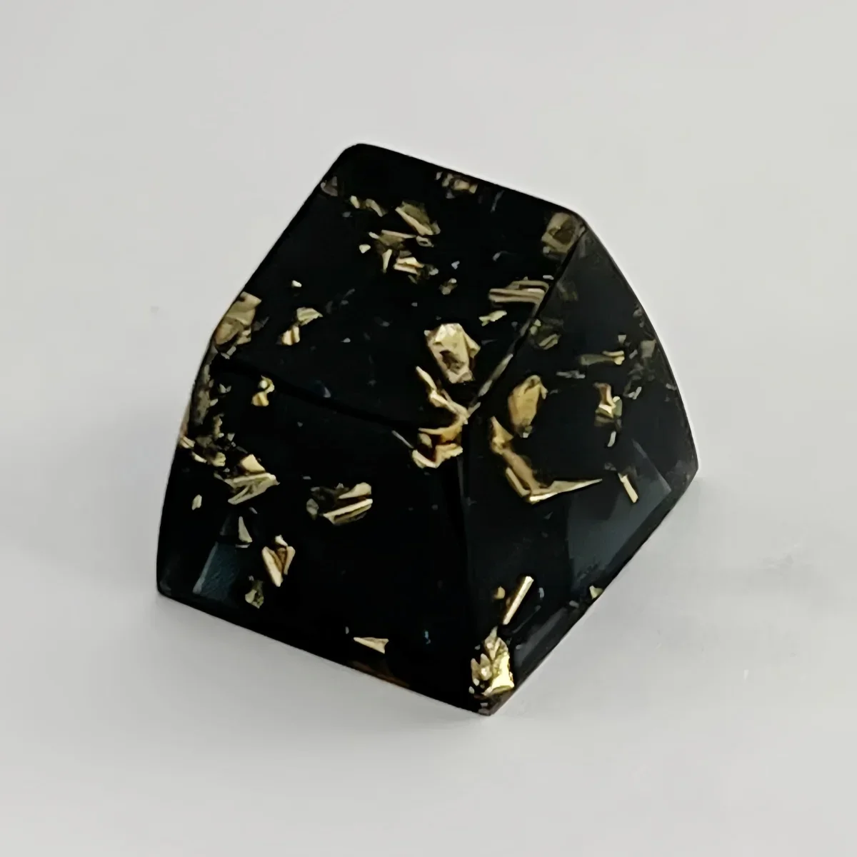 

Персонализированная DIY эпоксидная смола, прозрачная золотая волна, серебряная фольга, металлическая клавиатура, поперечная ось, механическая клавиатура, одинарная клавиатура