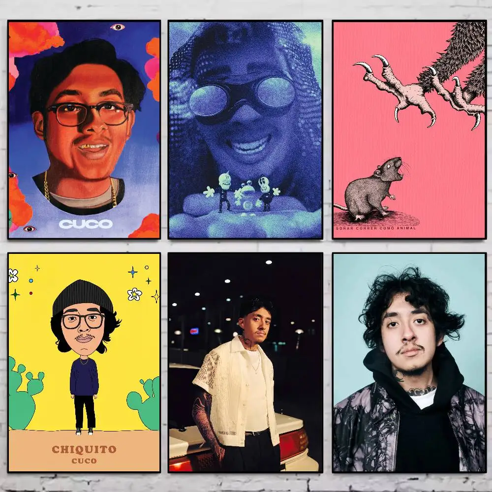 Póster musical de cantante Cuco Trance, impresiones de galería, decoración autoadhesiva para el hogar, calcomanías de pared, pegatina para el salón