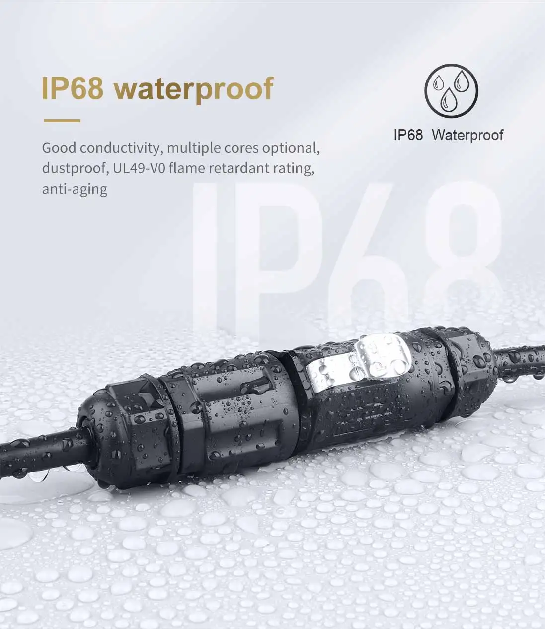 E-WeiChat LP20 IP68 Wasserdichter Runder Hochleistungsstecker 2-12 Pin Stecker + Buchse Schnellverbindung für Industrieautomation – Detail 7