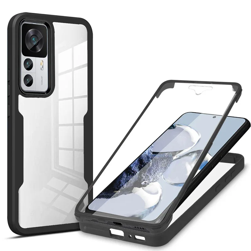360 Protection Case For Xiaomi Redmi Note 13 12 11 Pro 5G 10 9 9S Redmi 10 10C 12C 13C 4G Shockproof Double Full Body Cover