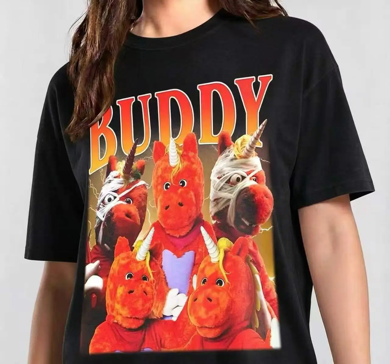 Buddy Unicorn Vintage Bootleg Shirt, Dark Buddy 2026 Tee, Keegan-Michael Key It's Buddy! Merch