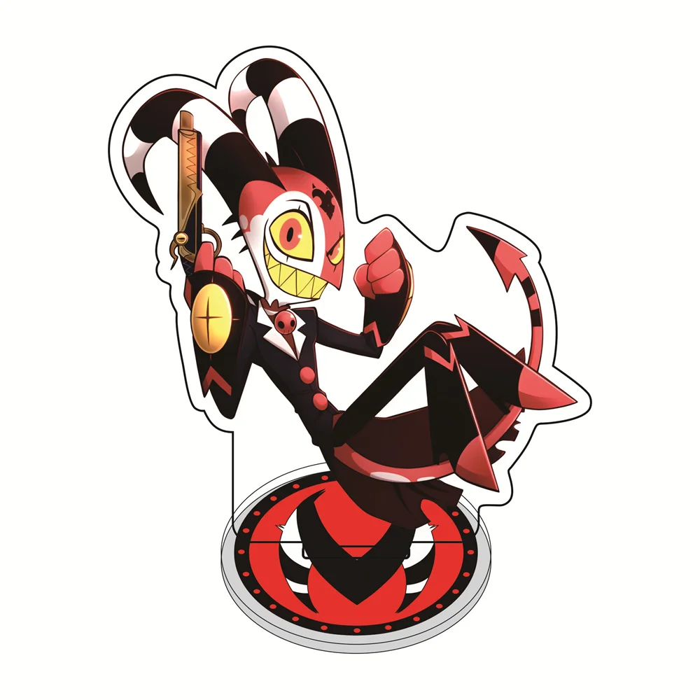 Anime Acrylic Stand Hell Boss Blitzø/Moxxie/Millie Tabletop Decorations Exquisite Products Accessories Decor Gifts Hazbin Hotel