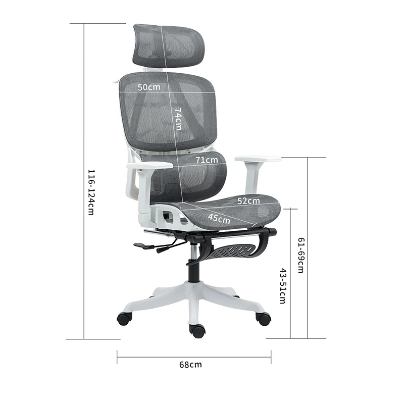 

Computer Chair Gaming Ergonomic Chairs Crosslegged Seat Depth Adjustment Lift Breathable Silla Ergonómica Office Furniture