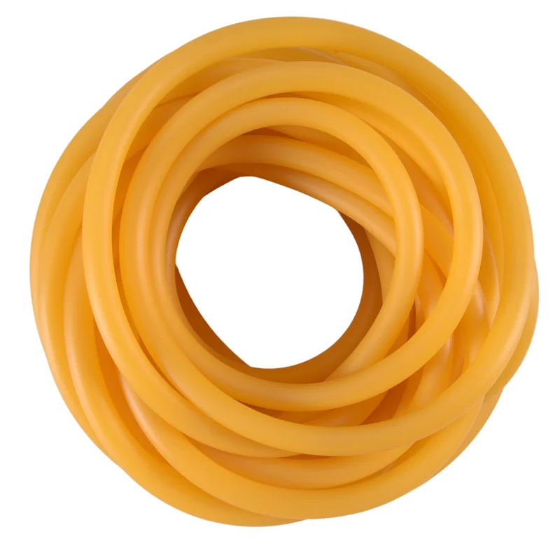 

AB46-Natural Latex Rubber Tube 33Ft Elastic Industrial Rubber Tubing For Home Laboratory 6Mm X 9Mm
