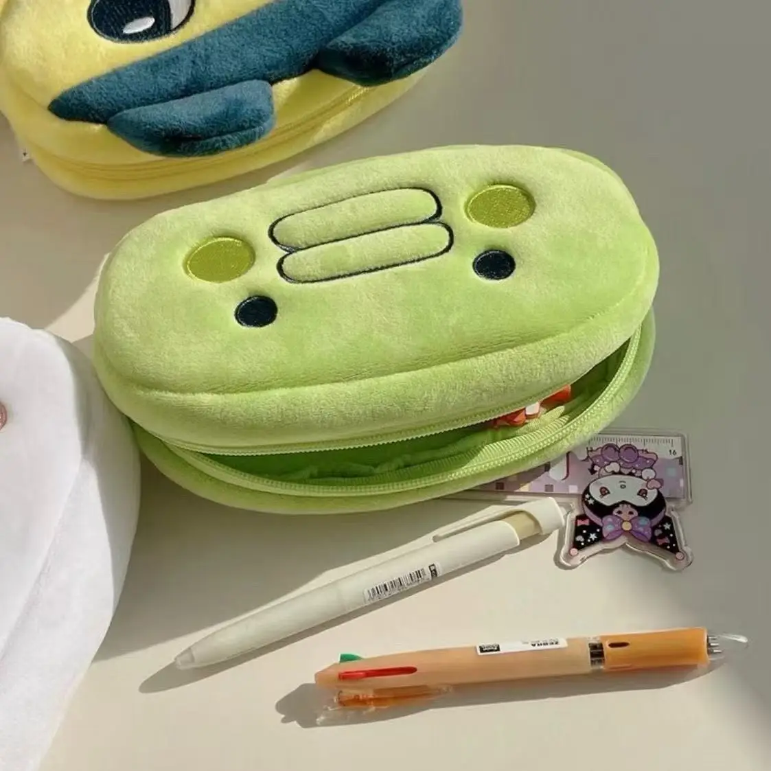 Kawaii Tamagotchi Pencil Case Study Stationery Student Storage Bag Large Capacity Makeup Bag Portable Bag Interesting and Cute