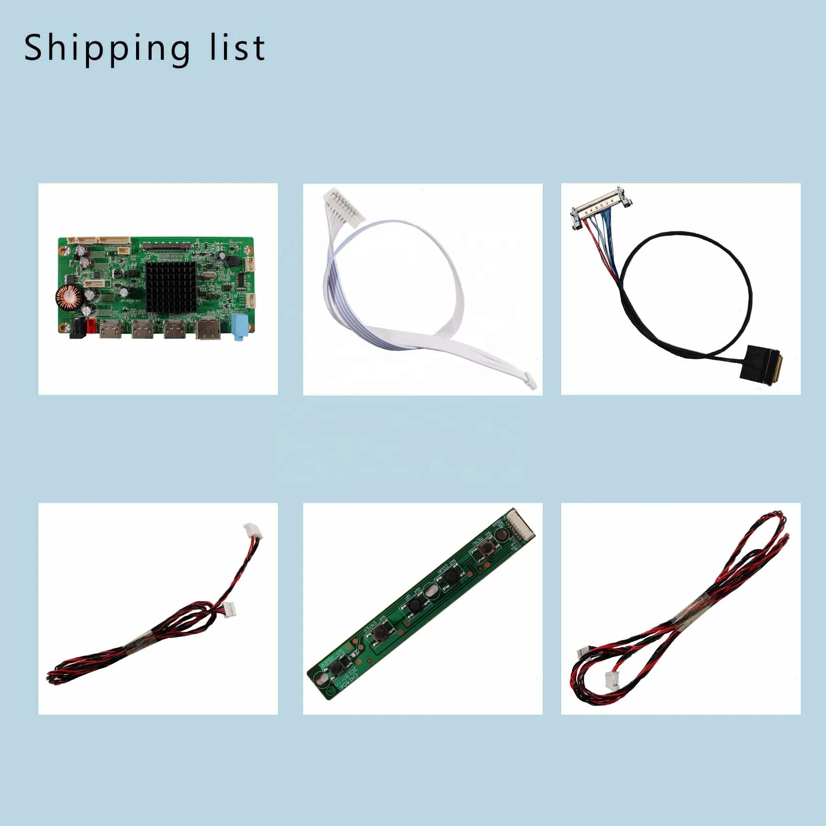 4K 2K QHD 144HZ LCD Main H dmi DP Driver Controller Board for LVDS TFT 23.8inch 3840x2160 Lcd Monitor Control Board 2k