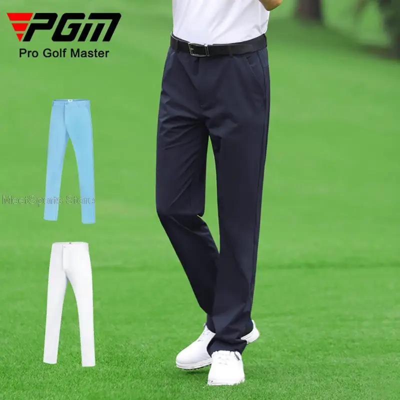 Pgm Thin Golf Pants Men Quick-Dry Trousers Breathable Golf Clothing Summer Male Elastic Casual Sports Pants XXS-4XL Plus Size