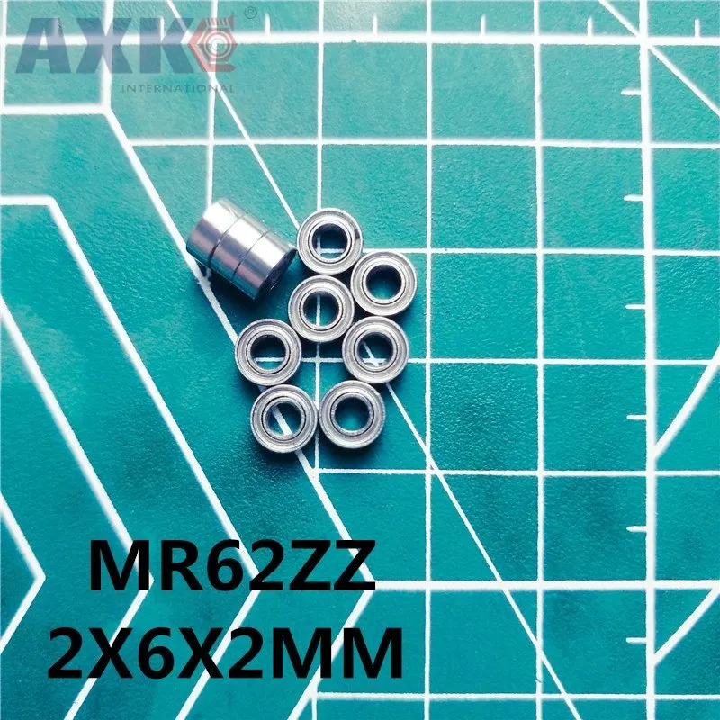 AXK 10Pcs MR62ZZ-2 692-2 R-620ZZ 2x6x2 mm Deep groove ball bearing Miniature bearing High qualit