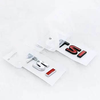 適用於大眾 Polo、捷達、高爾夫 4、5、6、7、8 MK4、MK6、MK7 的 3D ABS 鍍鉻黑色 TSI 標誌字母汽車後備箱徽章 TSI 貼紙配件 8 最佳銷售 捷達 2012 - №5