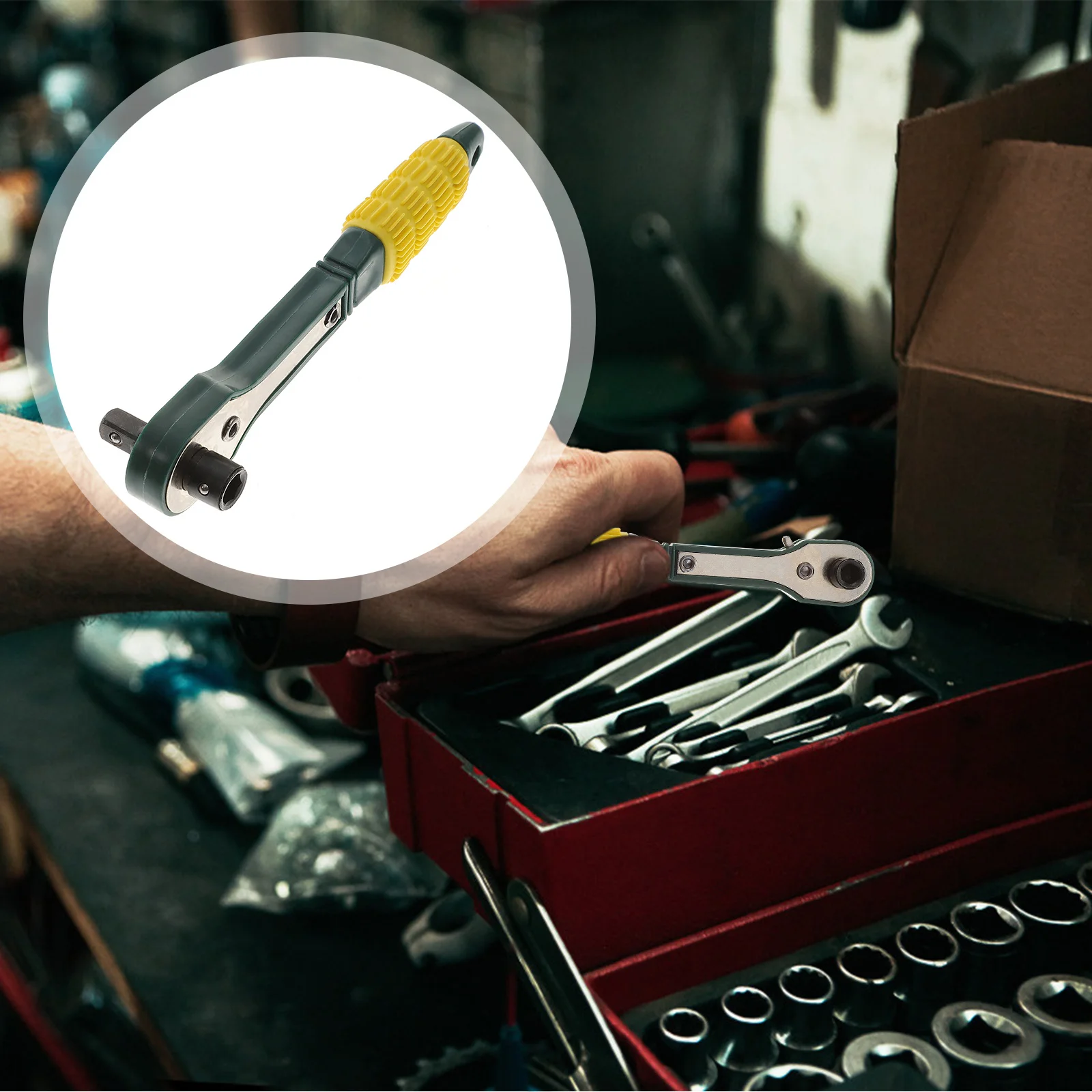 

3Pcs Ratchet Wrench Quick Ratchet Spanner Ergonomic Handle Portable Repair Tool for Bike Home Electrical Mechanical Use