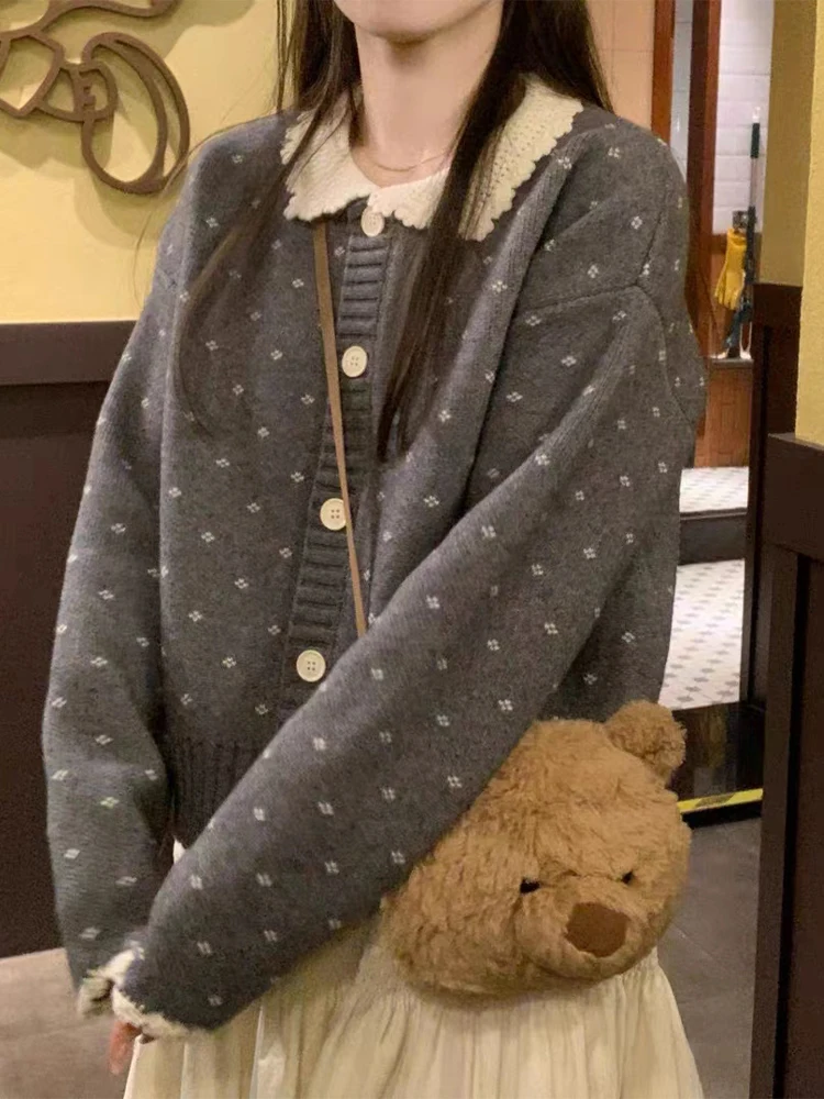 ay Gestrickte Puppe Kragen Pullover Strickjacke frauen Faion Nette Top Herbst Winter Koreanische Sle Coehkg Qianyuan Einzigen Taste