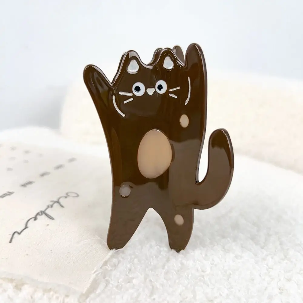 

Kawaii Acetic Acid Kitten Hair Claw Korean Style Animal Cat Shark Clip Hair Accessories Headdress Hair Grab Clips Girl