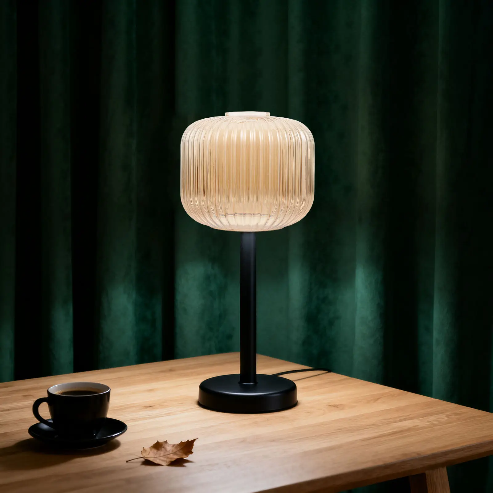 Glass Lamp Shade Cylindrical Vintage Water Ripple Textured Amber E26 E27 Replacement Pendant Ceiling Light Cover