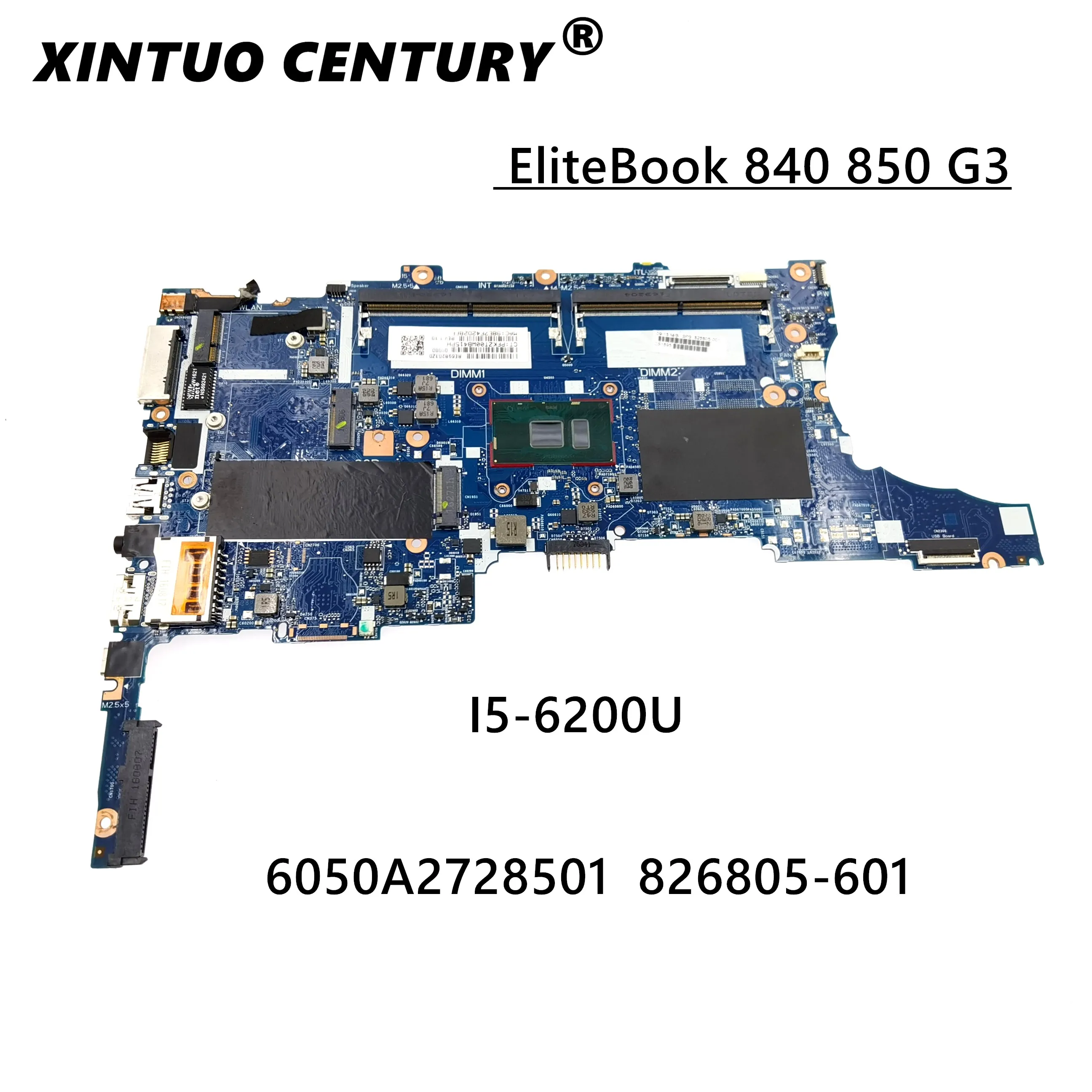 

For HP EliteBook 840 G3 Laptop Motherboard 826805-001 826805-601 i5-6200U 6050A2728501-MB-A01 MB 100% Tested