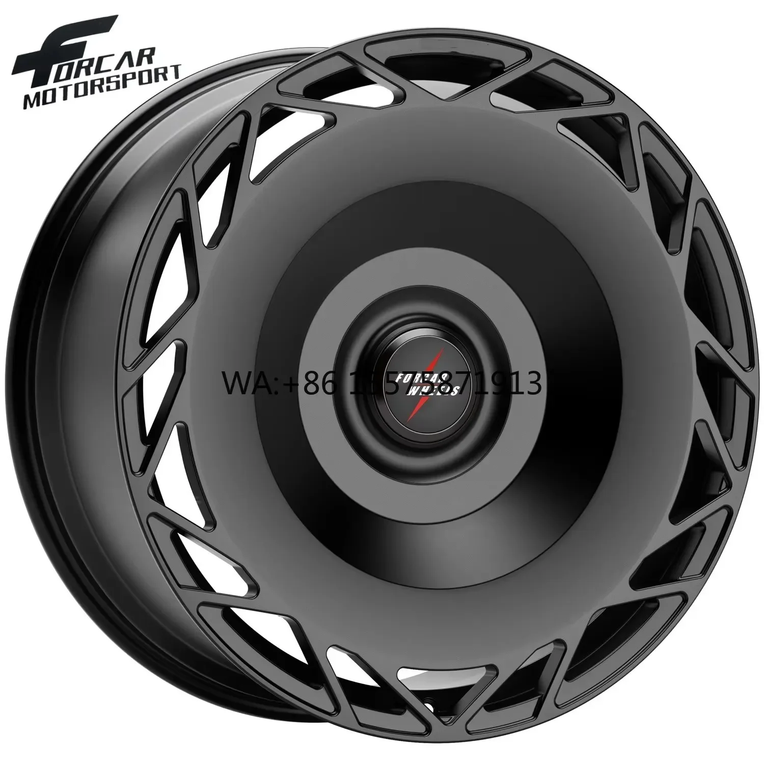 

Матовые черные моноблочные диски Forcar из алюминия T6061 уникального дизайна, кованые, высококачественные, 16-24 дюйма
