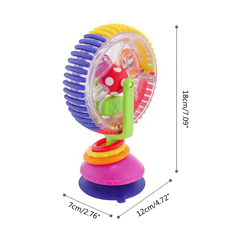 7 ''ventosa sedia da pranzo giocattolo plastica ABS per ruota del cielo sonaglio giocattolo interattivo genitore-figlio forte fisso Baby Favo