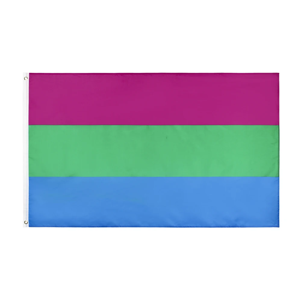 SKY FLAG Rainbow flag 90x150cm LGBTQIA Polysexual Pride Flag hanging polyester hanging banner for home decoration