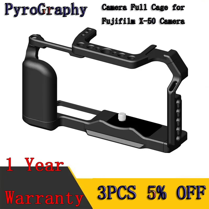 jaula-pyrography-x-t50-con-mango-de-aluminio-incorporado-agarre-comodo-orificio-de-rosca-de-1-4-y-3-8-orificio-de-localizacion-arri-para-fujifilm-x-t50